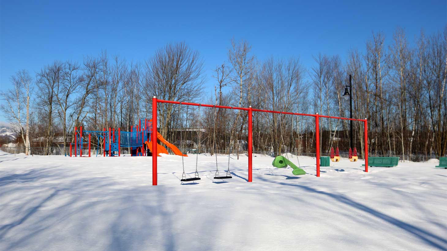 Parc des Pionniers | Hiver | Ville de Magog