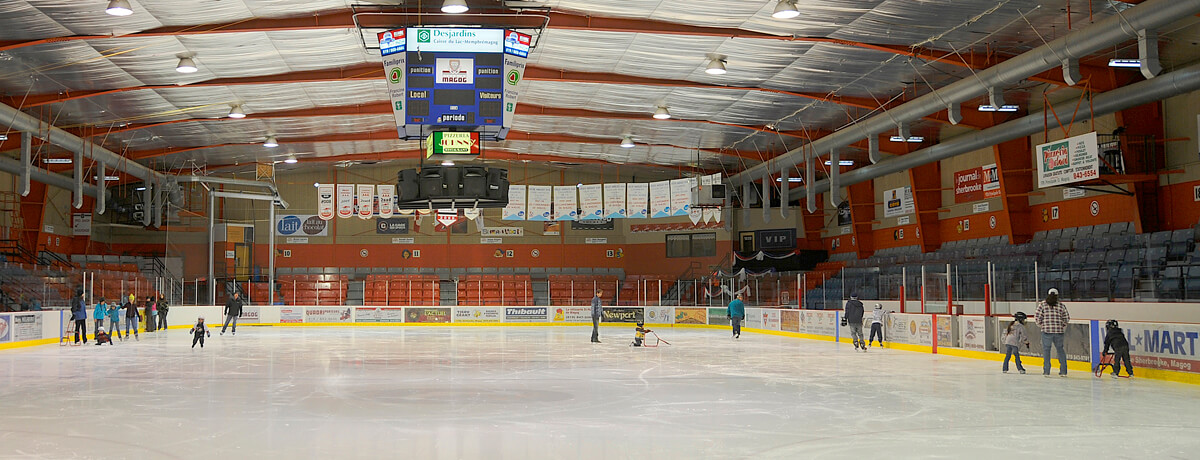 Aréna de Magog, patin, hockey