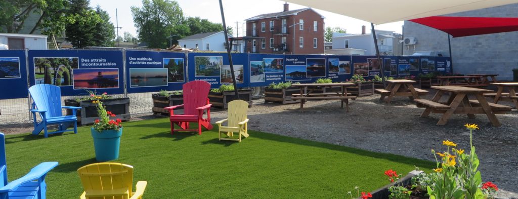 Centre-ville de Magog | Parc éphémère Custeau