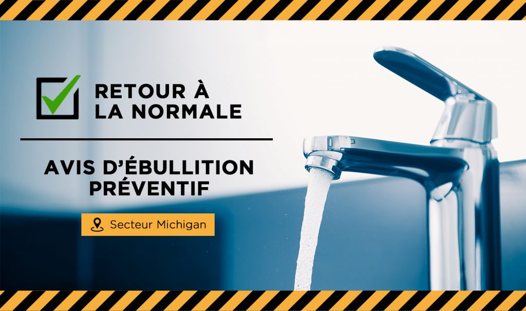 Ville de Magog | Levée de l'avis d'ébullition préventif : secteur Michigan - Juillet 2020