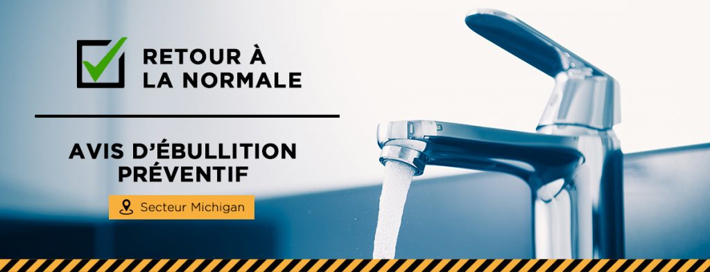 Ville de Magog | Levée de l'avis d'ébullition préventif : secteur Michigan - Juillet 2020