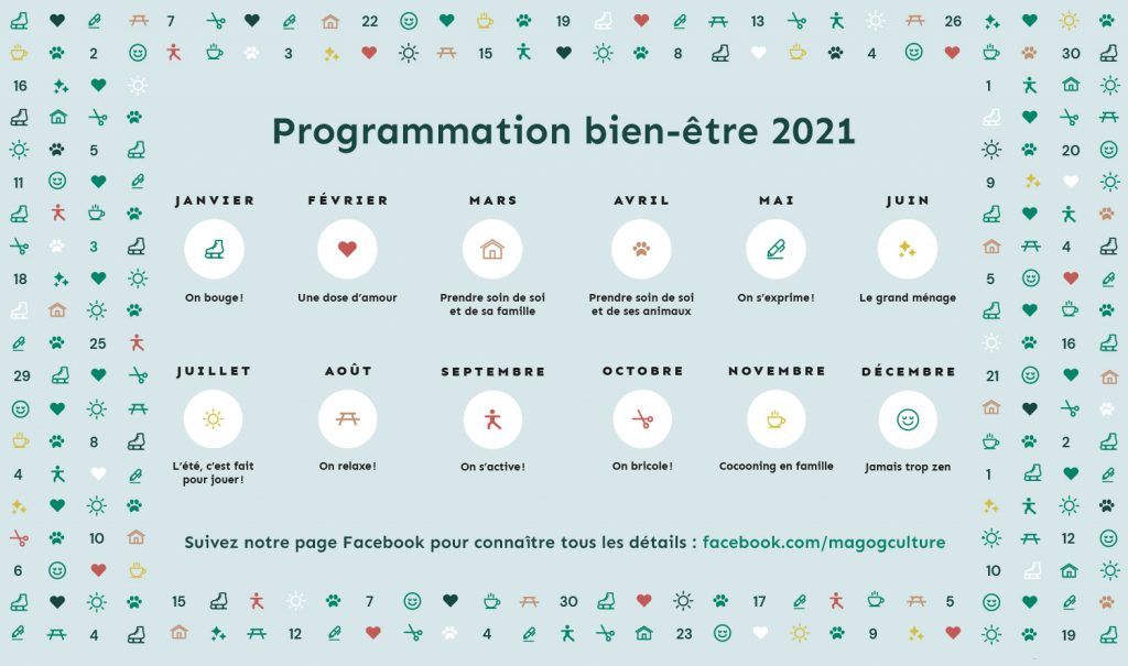 Diaporama d'accueil | Programmation bien-être 2021