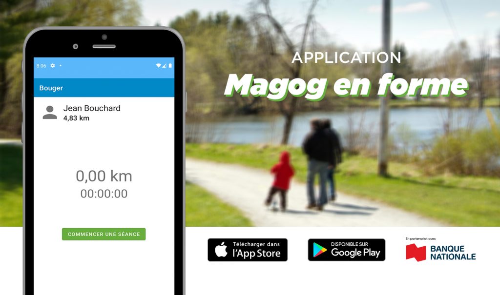 Diaporama d'accueil - Application Magog en forme