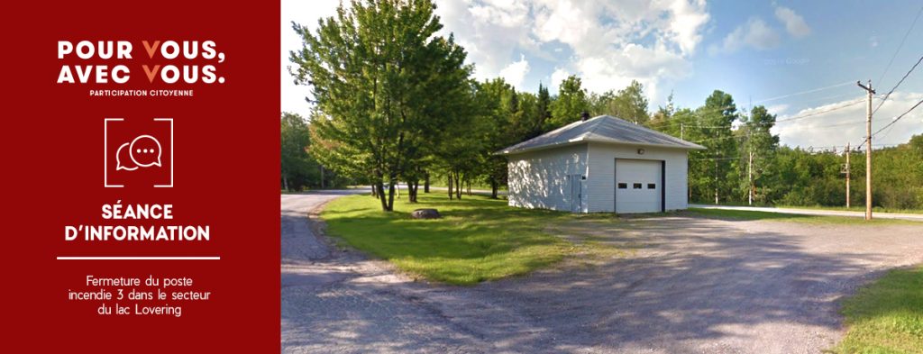 Ville de Magog | Fermeture du poste incendie 3 dans le secteur du lac Lovering