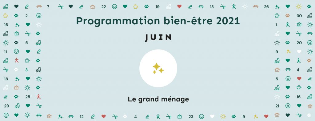 Programmation bien-être 2021 | Thématique juin