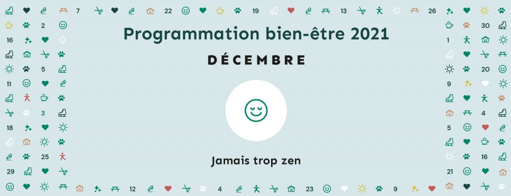 Programmation bien-être 2021 | Thématique décembre