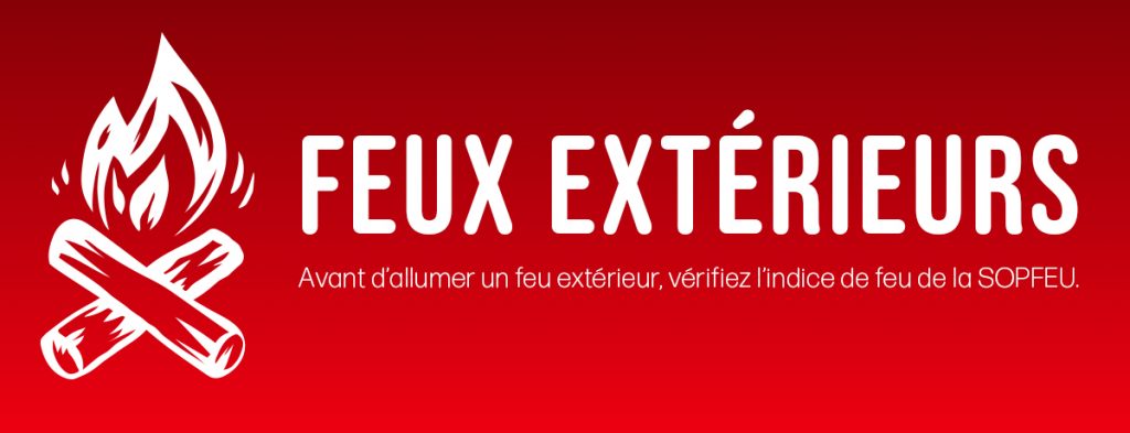 Feux extérieurs | Indice de feu (SOPFEU)