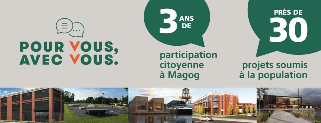 Pour vous avec vous - Bilan 2020-2023 de la participation citoyenne à Magog