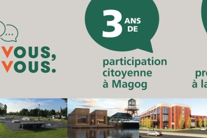 Pour vous avec vous - Bilan 2020-2023 de la participation citoyenne à Magog
