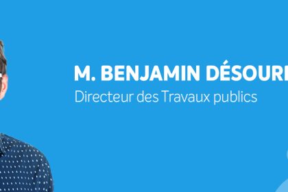 Communiqué - M. Benjamin Désourdy nommé directeur des Travaux publics à la Ville de Magog