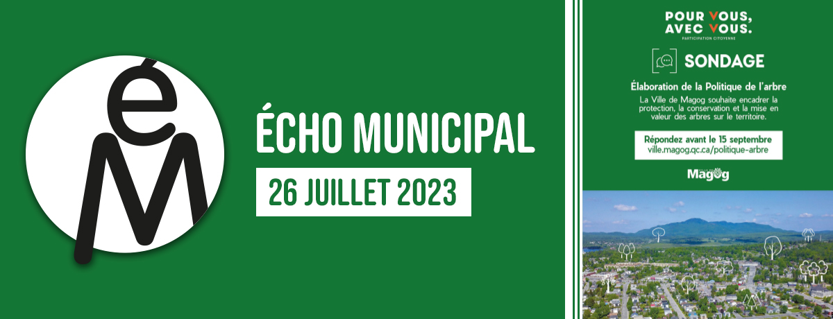 Écho municipal – 2023-07-26