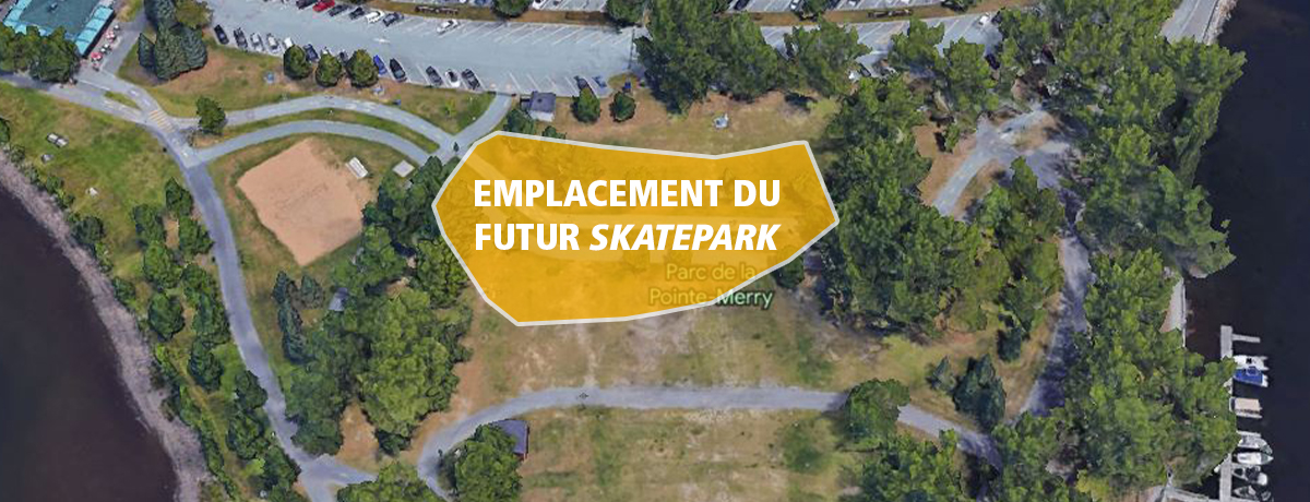 Communiqué - Analyse de sites pour le skatepark à Magog | Le choix s’arrête sur la pointe Merry
