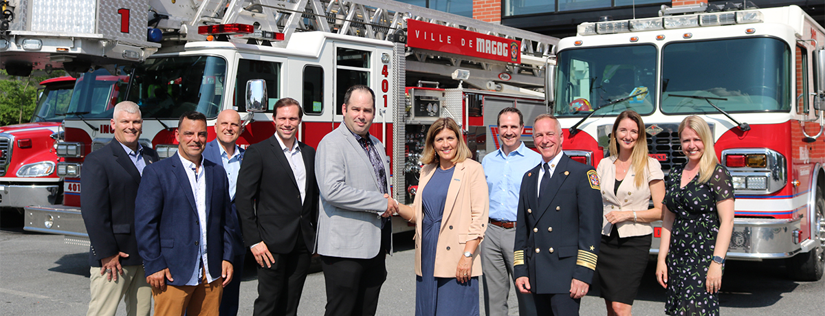 Communiqué - Signature d’une nouvelle convention collective d’une durée de 7 ans pour les pompiers de Magog