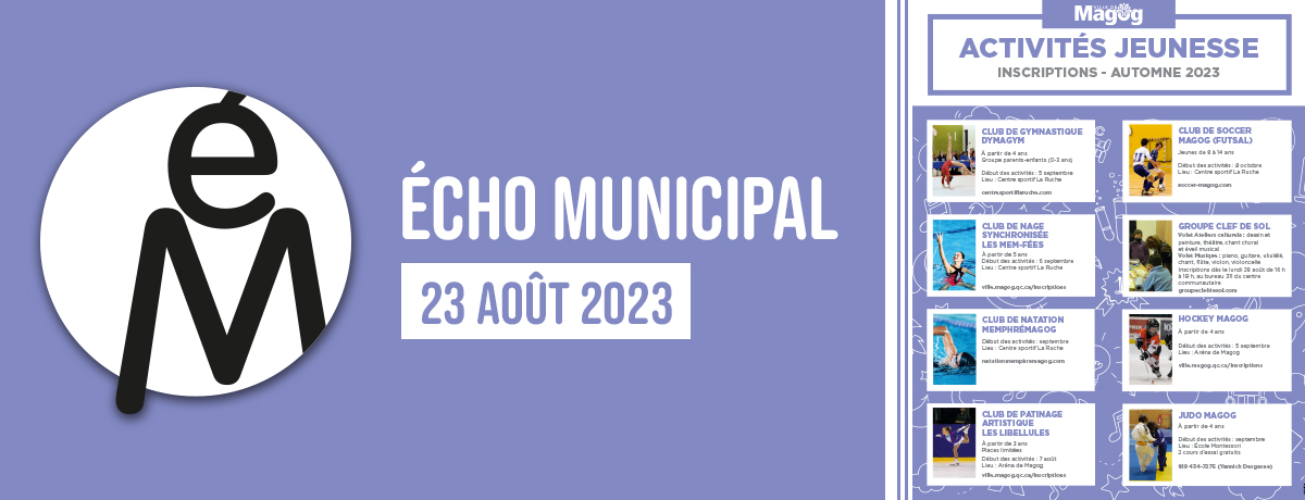 Écho municipal – 2023-08-23