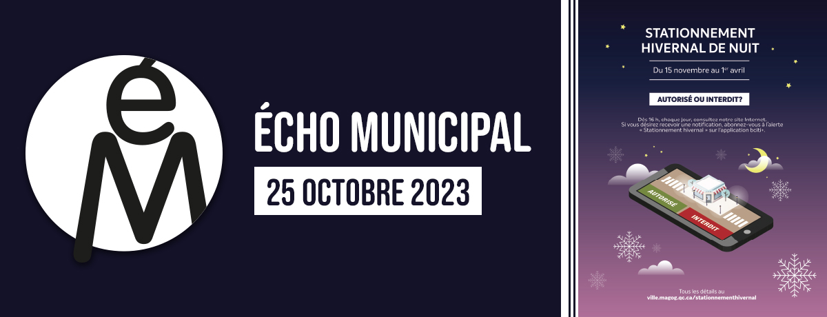 Écho municipal | 2023-10-25