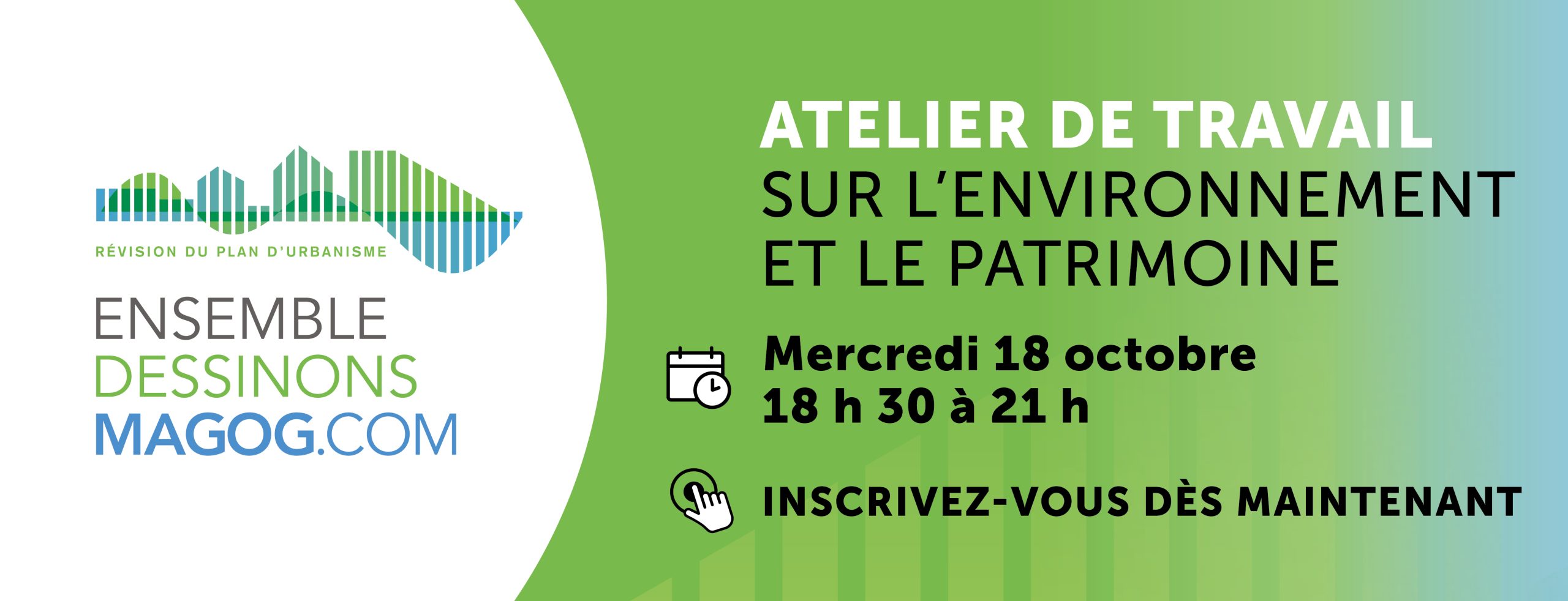 Communiqué - Révision du plan d’urbanisme | La population de Magog invitée à participer à un atelier sur l’environnement et le patrimoine