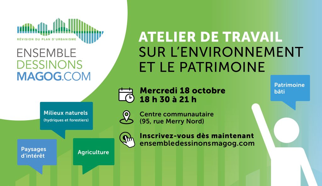 Révision du plan d’urbanisme | La population de Magog invitée à participer à un atelier sur l’environnement et le patrimoine