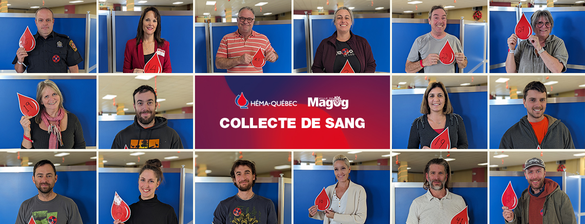 Communiqué - La Ville de Magog accueille 257 donneurs pour la 25e édition de sa collecte de sang - 2023-12-08