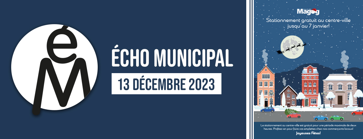 Écho municipal – 2023-12-13