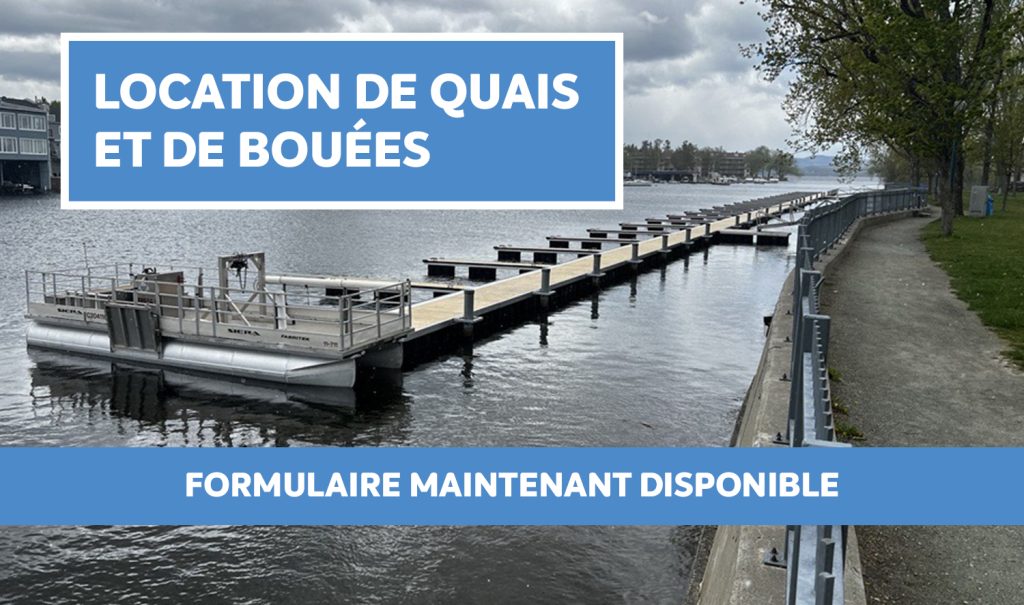 Location de quais et de bouées - Formulaire maintenant disponible
