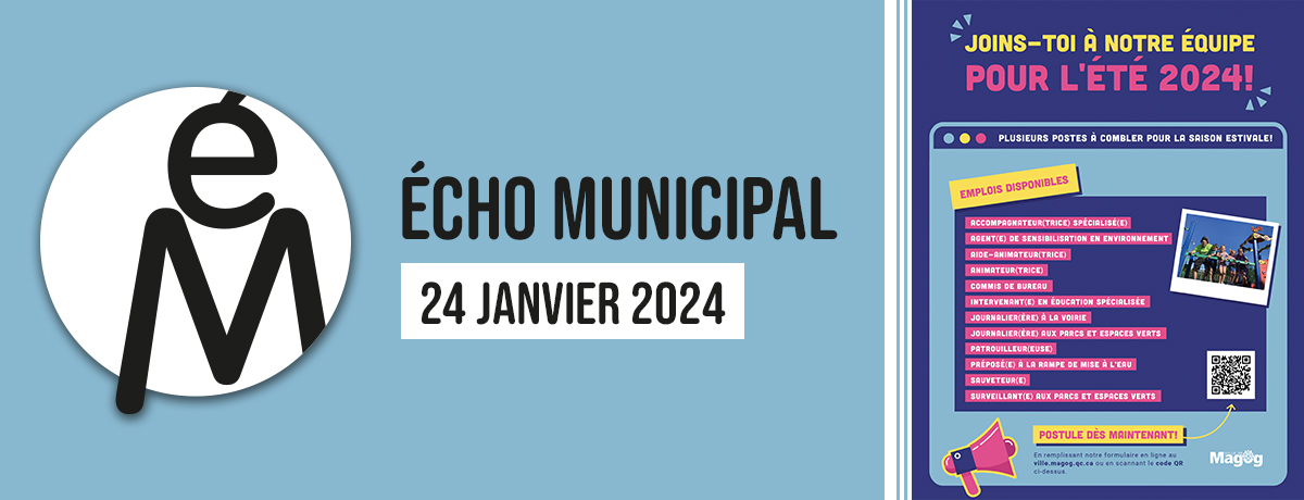Écho municipal – 2024-01-24