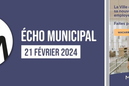 Écho municipal – 2024-02-21