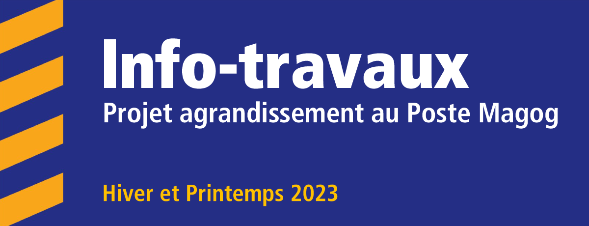 Communiqué - Hydro-Québec | Projet d'agrandissement du poste Magog - 2024-02-23