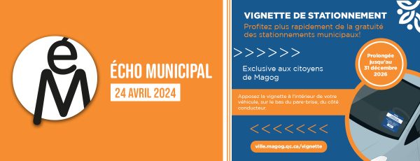 Écho municipal – 2024-04-24