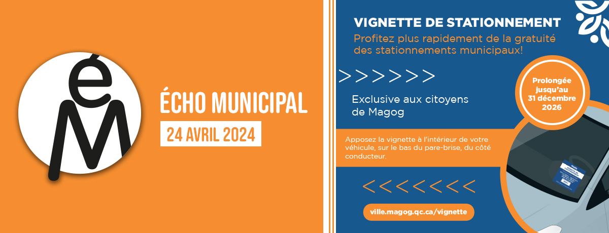 Écho municipal – 2024-04-24