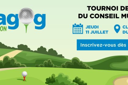 Communiqué - 25e édition du Tournoi de golf du conseil municipal | Objectif : 29 000 $ pour les organismes magogois - 2024-04-30