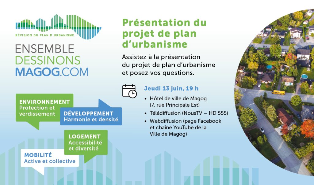 Découvrez la vision de développement de Magog | La Ville dépose son projet de plan d’urbanisme