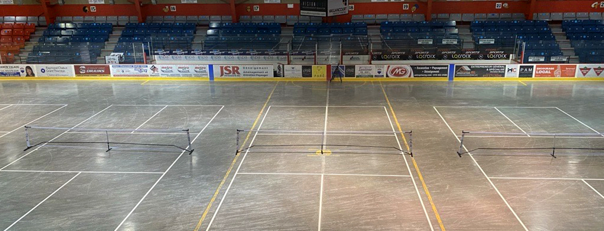 Communiqué - Nouveaux terrains de pickleball disponibles à l’aréna pour une partie de la période estivale