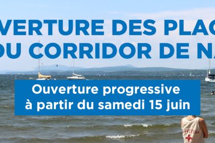 Communiqué - Ouverture progressive des plages et du corridor de nage - 2024-06-12