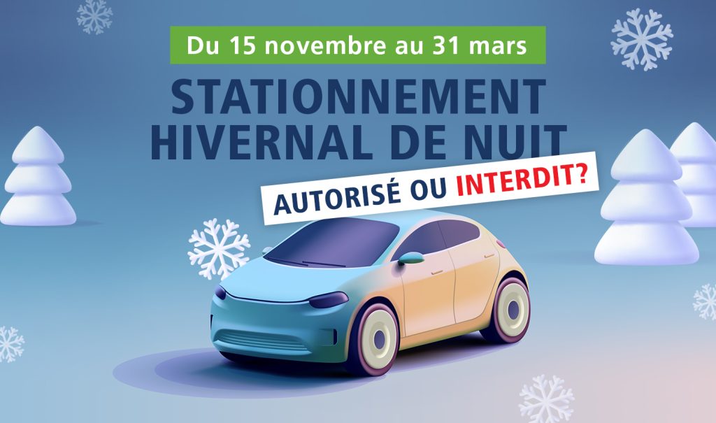 Stationnement hivernal de nuit - Diaporama d'accueil