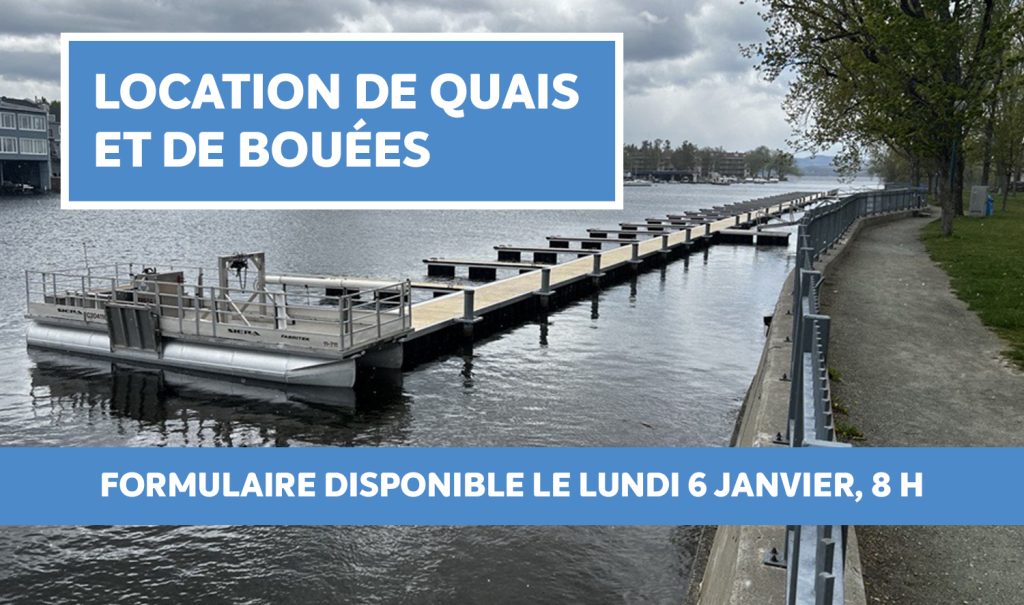 Location d'une bouée ou d'un quai municipal pour la saison estivale 2025