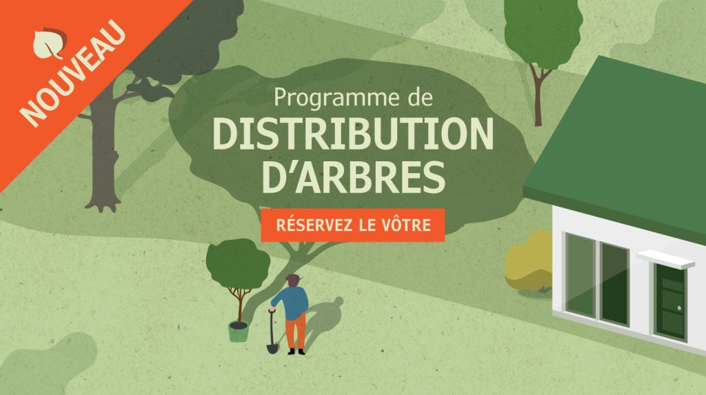 Diaporama d'accueil - Programme de distribution d'arbres résidentiels