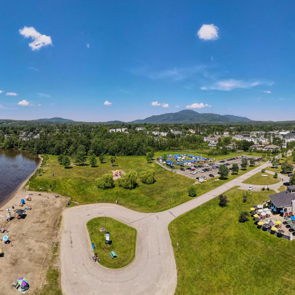Plage des Cantons - Remplacement du pavage par de l'engazonnement