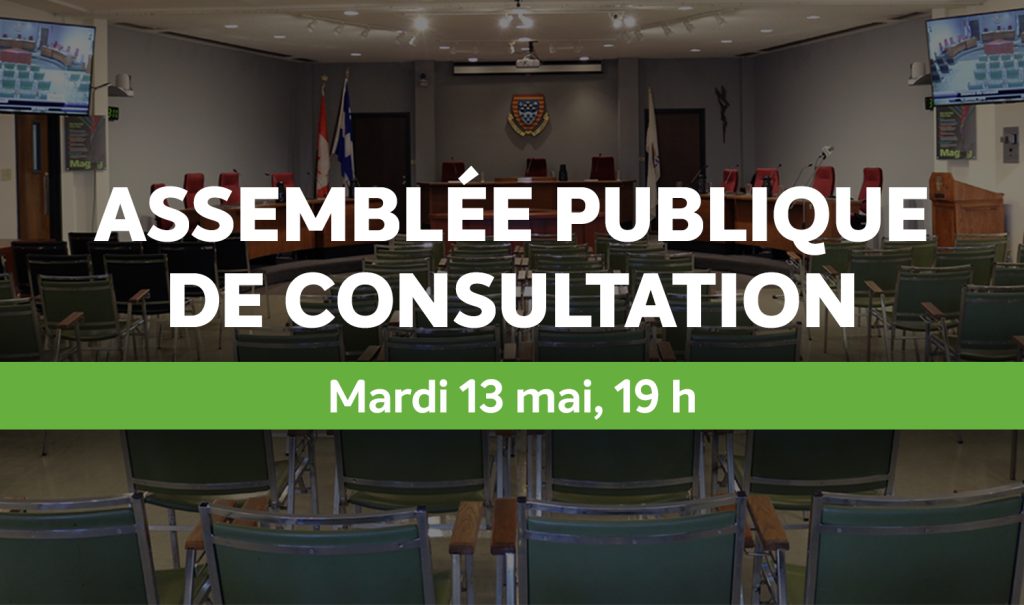 Assemblée publique de consultation | Mardi 13 mai, 19 h