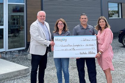 Communiqué - La Ville de Magog accorde une subvention de 10 000 $ à Location Langlois inc.