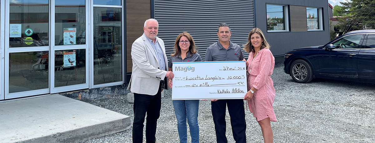 Communiqué - La Ville de Magog accorde une subvention de 10 000 $ à Location Langlois inc.