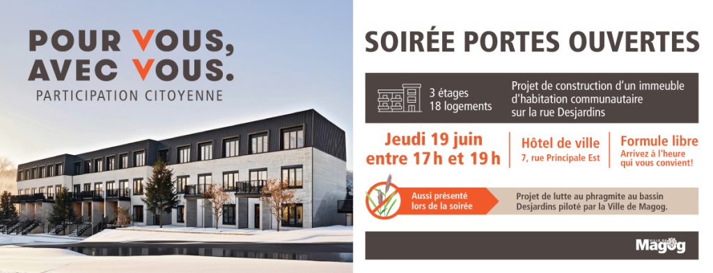 Communiqué - Soirée portes ouvertes | Projet de construction d’un immeuble d’habitation communautaire de 18 logements sur la rue Desjardins