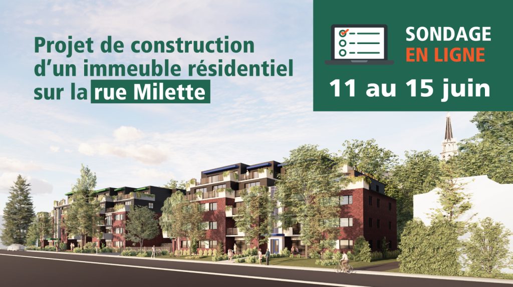 Diaporama - Sondage | L’Orée du Lac - Projet de construction d’un immeuble résidentiel de 54 logements sur la rue Milette