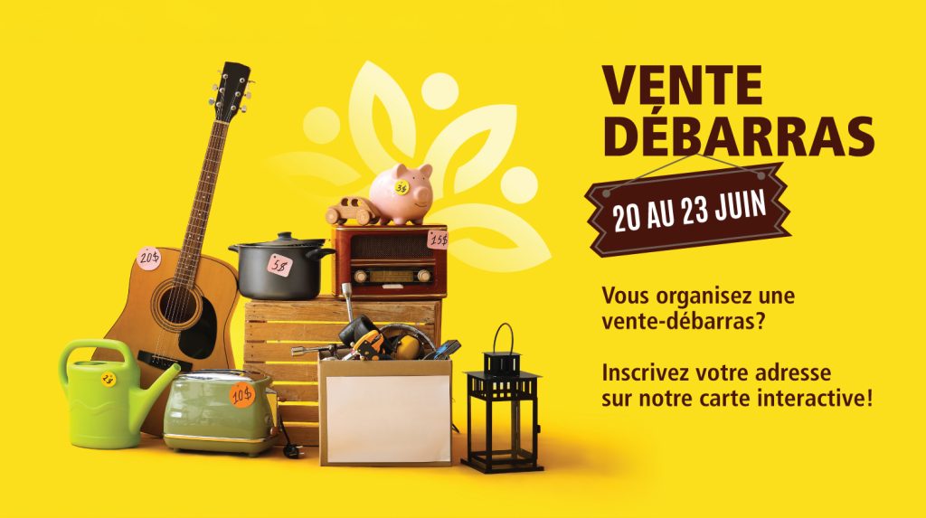 Vente-débarras du 20 au 23 juin