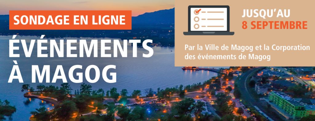 Communiqué - Participez au sondage sur les événements à Magog