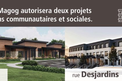 Communiqué - La Ville de Magog autorisera deux projets d’habitations communautaires et sociales