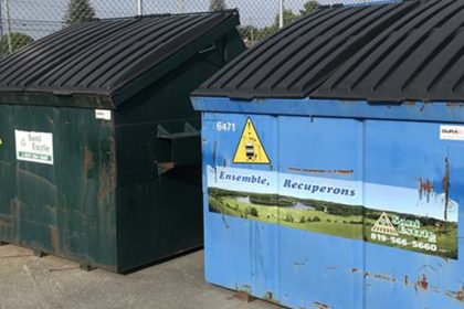 Actualité - Remplacement des conteneurs de déchets et de matières organiques