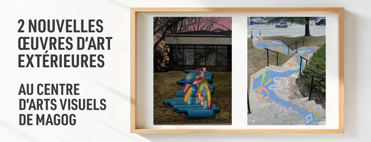 Communiqué - Deux nouvelles œuvres d’art extérieures au Centre d’arts visuels de Magog | La population invitée à l’inauguration le 26 septembre