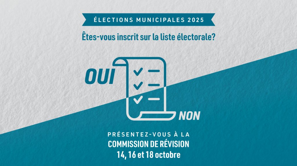 Élections municipales 2025 - Vérifiez si vous êtes inscrit sur la liste électorale