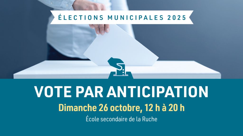 Élections municipales 2025 - Vote par anticipation