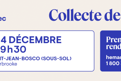 Communiqué - 27e édition de la collecte de sang de la Ville de Magog